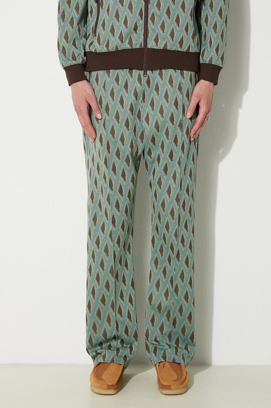 Needles trousers Track Pant turquoise OT225