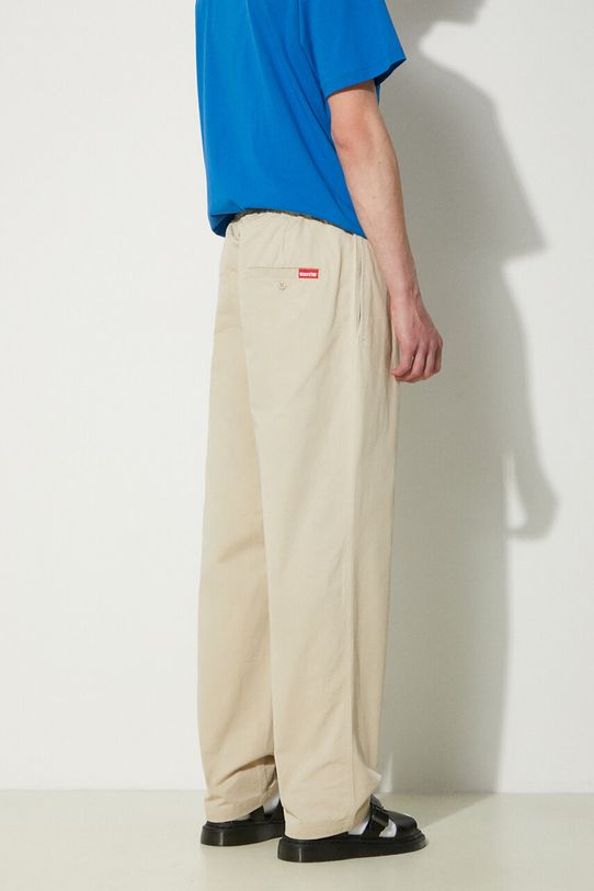 Ρούχα Βαμβακερό παντελόνι ICECREAM Skate Pant ICC003 μπεζ