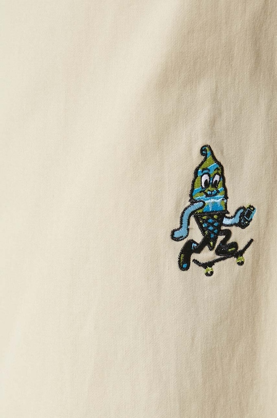 ICECREAM spodnie bawełniane Skate Pant ICC003 beżowy