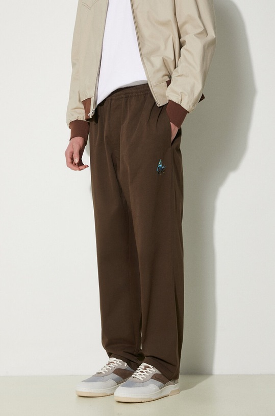 Хлопковые брюки ICECREAM Skate Pant гладкий коричневый ICC003