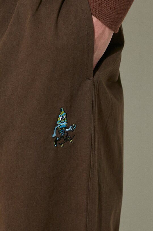 Хлопковые брюки ICECREAM Skate Pant ICC003 коричневый