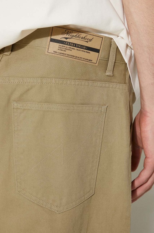 Джинси NEIGHBORHOOD Baggysilhouette Two Tuck Pants 241YTNH.PTM05 бежевий