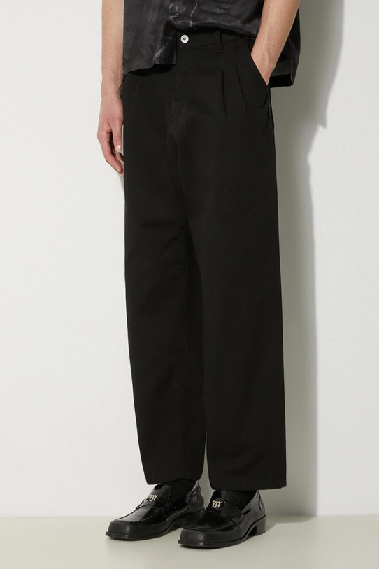 Τζιν παντελόνι NEIGHBORHOOD Baggysilhouette Two Tuck Pants μαύρο 241YTNH.PTM05