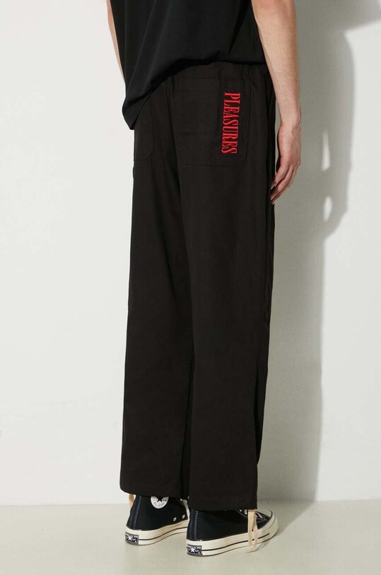 Oblečení Kalhoty PLEASURES Wander Wide Leg Pants P24SU039.BLACK černá