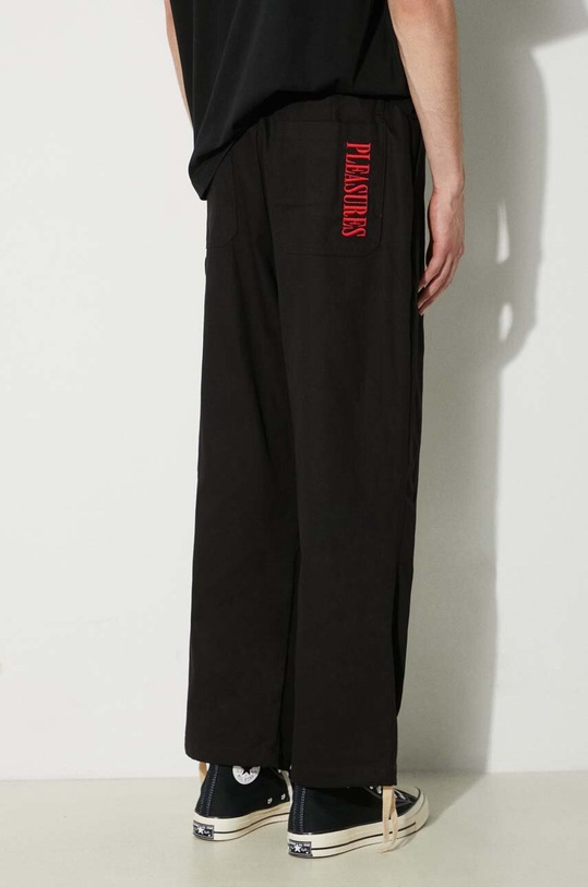 Clothing PLEASURES trousers Wander Wide Leg Pants P24SU039.BLACK black