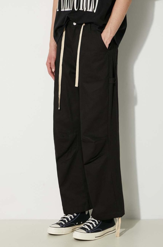 PLEASURES trousers Wander Wide Leg Pants black P24SU039.BLACK