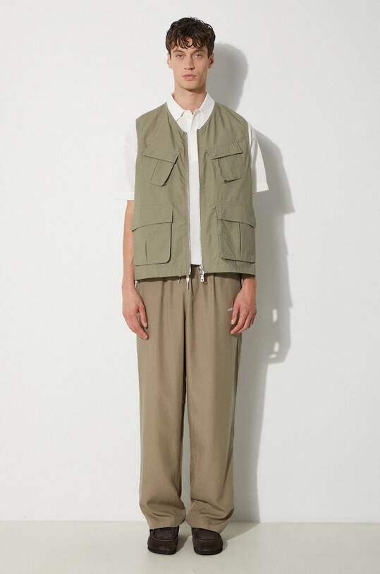 Брюки MKI MIYUKI ZOKU Tencel Trousers TENCEL.TROUSERS зелёный SS24
