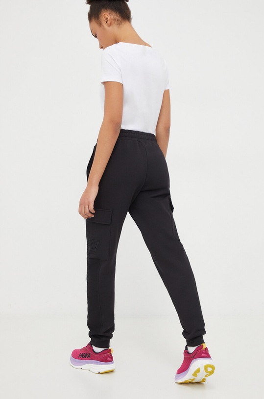 Odzież EA7 Emporio Armani spodnie dresowe bawełniane 3DUP53.PJTKZ czarny
