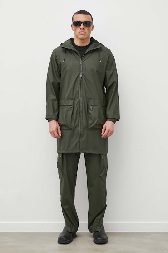 Spodnji del trenirke Rains 18850 Pants 18850.03 zelena AW24