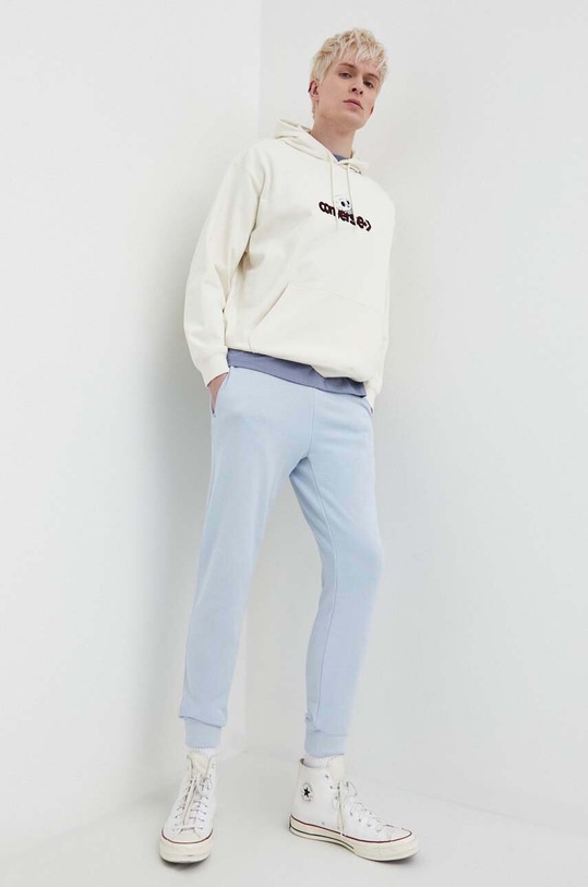 Converse pantaloni de trening 10023873.A26 albastru SS24