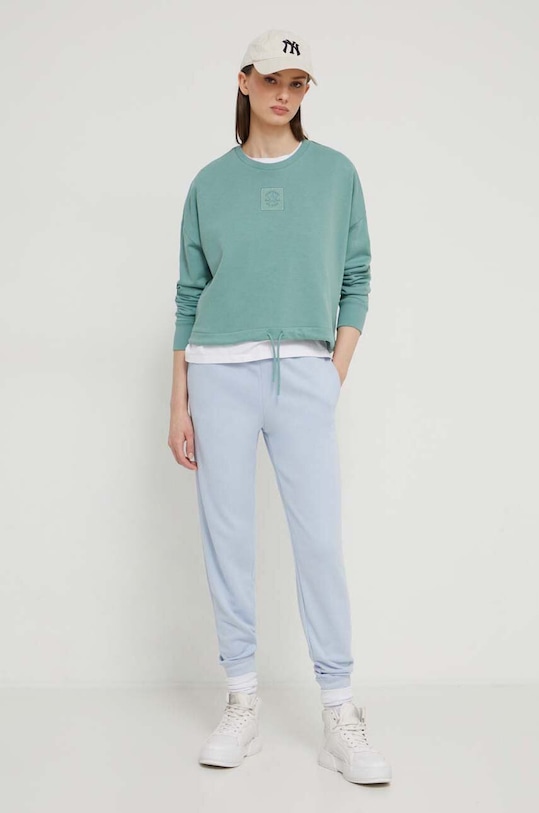 Odzież Converse spodnie dresowe 10023873.A26 niebieski