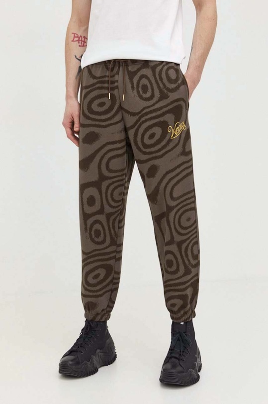 Converse pantaloni de trening din bumbac Converse x Wonka 10026544.A01 maro SS24