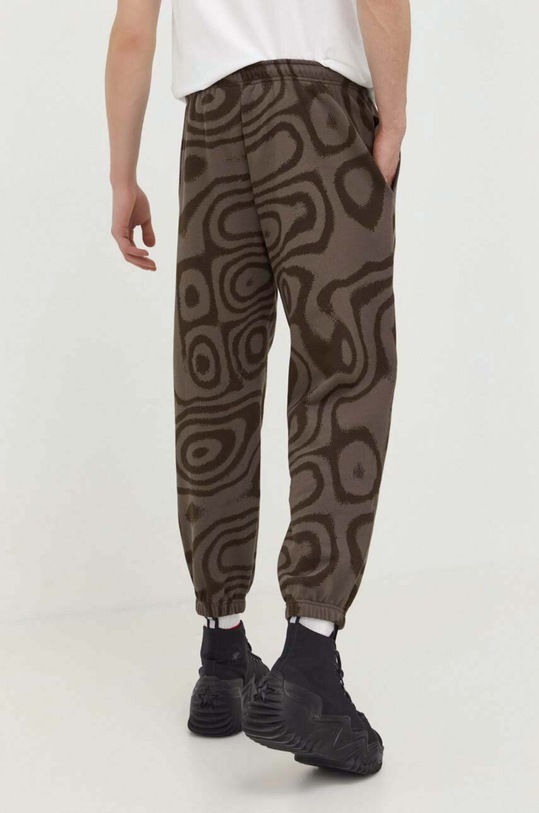 Converse pantaloni de trening din bumbac Converse x Wonka maro 10026544.A01