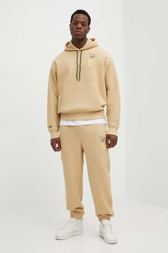 Tepláky Lacoste XH0147 béžová SS24