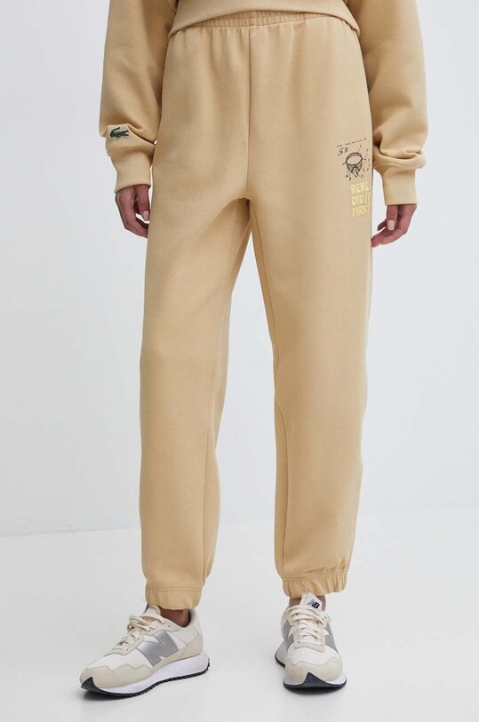 Tepláky Lacoste XH0147 béžová