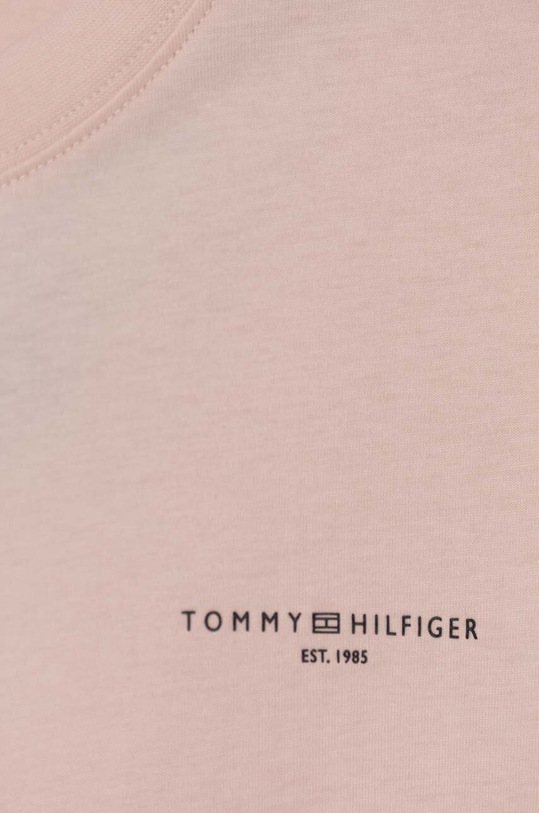 Odzież Tommy Hilfiger sukienka bawełniana WW0WW40734 różowy