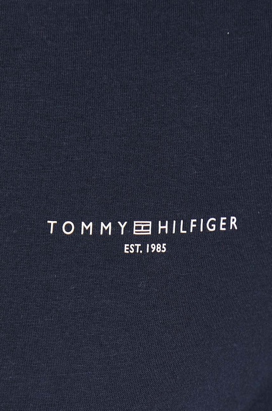 Βαμβακερό φόρεμα Tommy Hilfiger WW0WW40734 σκούρο μπλε