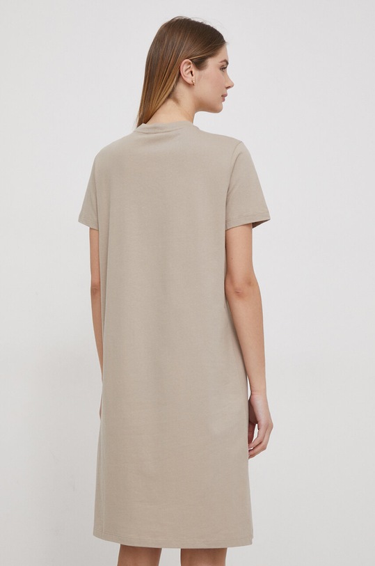 Tommy Hilfiger sukienka bawełniana WW0WW41013 beżowy SS24