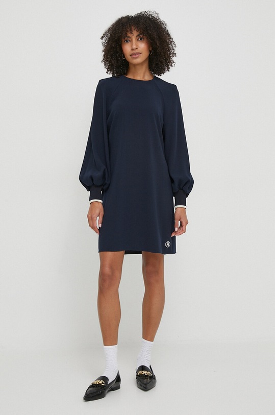 Odzież Tommy Hilfiger sukienka WW0WW40558 granatowy