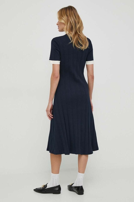 Odzież Tommy Hilfiger sukienka bawełniana WW0WW40617 granatowy