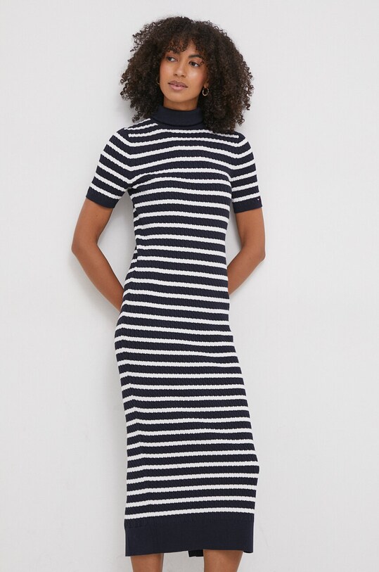 Tommy Hilfiger sukienka WW0WW40986 granatowy SS24