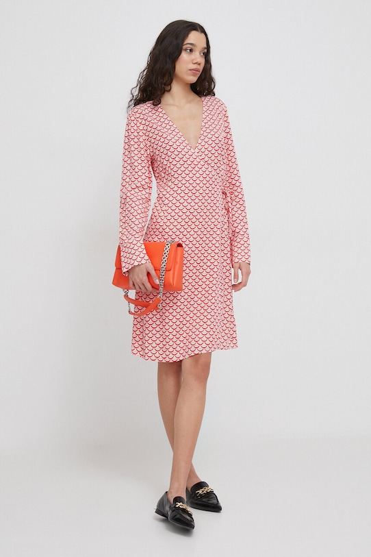 Tommy Hilfiger rochie WW0WW41007 rosu SS24