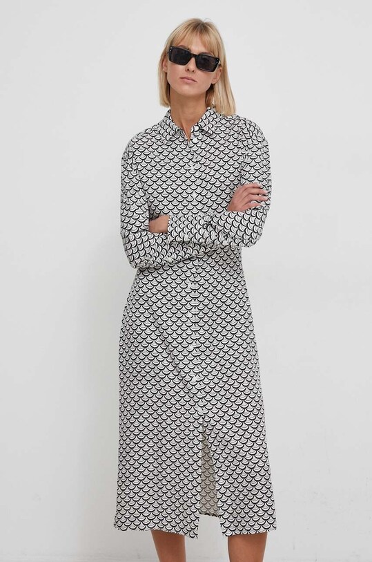 Šaty Tommy Hilfiger midi černá WW0WW41008
