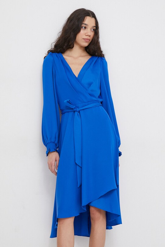 Dkny sukienka rozkloszowany niebieski DD3JJ479