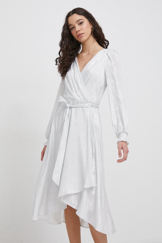 Φόρεμα DKNY μακρύ ασημί DD3JA479