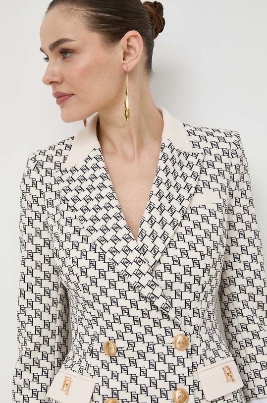 Elisabetta Franchi sukienka beżowy ABS1041E2