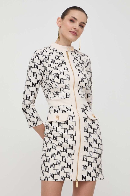 Elisabetta Franchi rochie mini bej AB53341E2