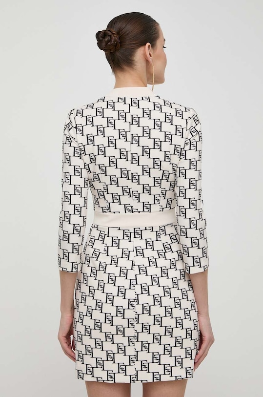Odzież Elisabetta Franchi sukienka AB53341E2 beżowy