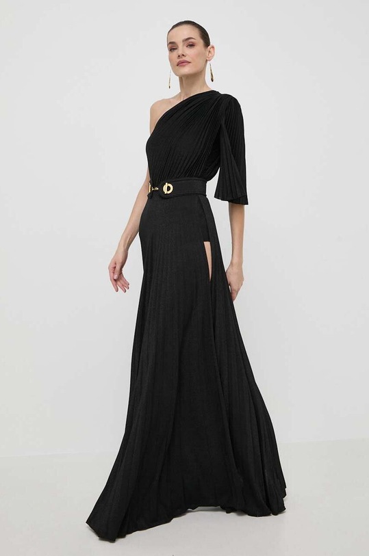 Elisabetta Franchi sukienka z elastanem czarny AB53441E2