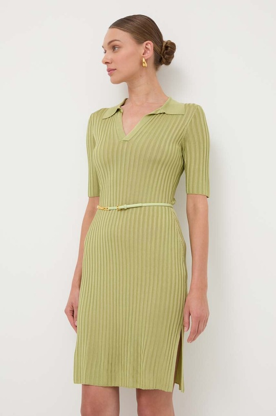 Elisabetta Franchi rochie cu guler verde AM60R41E2