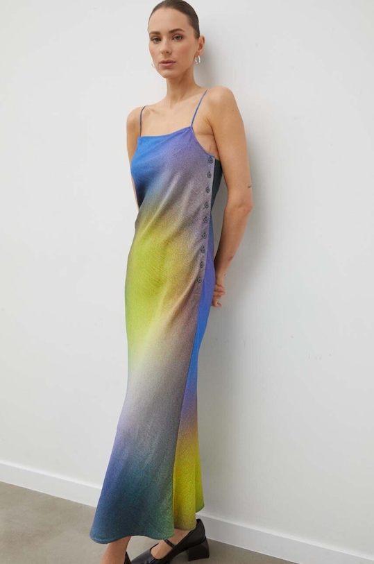 Samsoe Samsoe rochie maxi multicolor F23400073