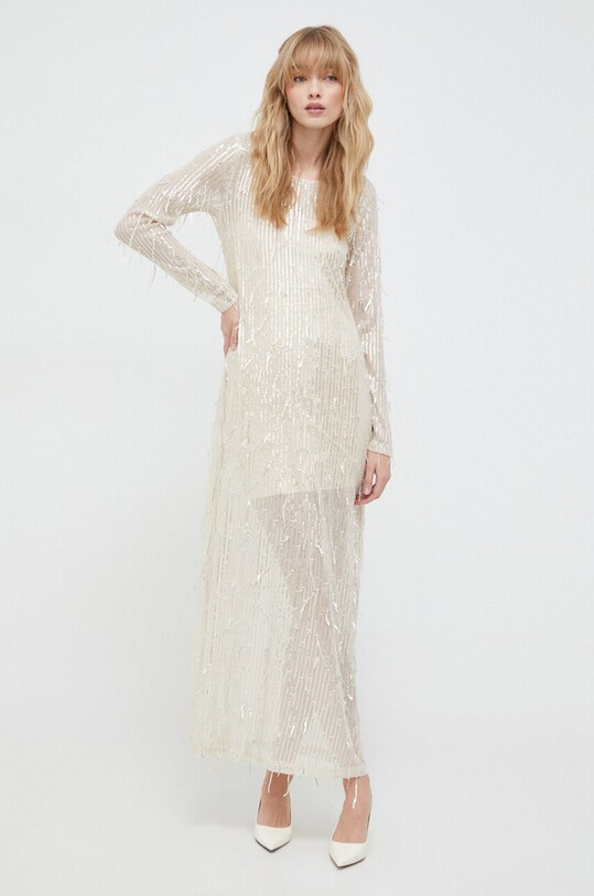 Herskind sukienka Christy maxi beżowy 4994989