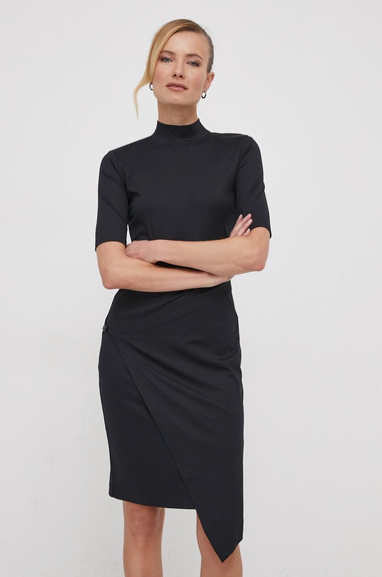 Calvin Klein sukienka z elastanem czarny K20K206498