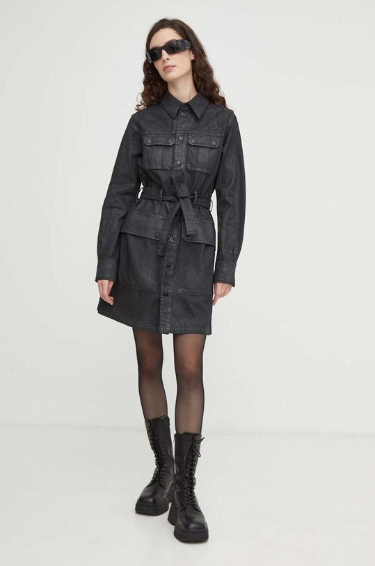 G-Star rochie din denim fixat negru D23649.D304