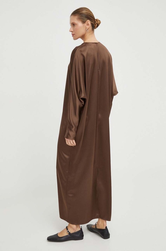 Odzież By Malene Birger sukienka Q71625022 brązowy