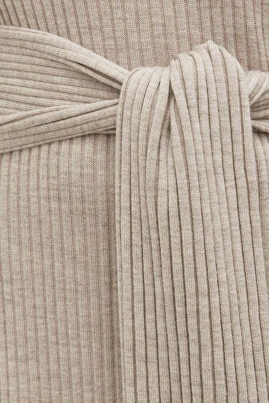 By Malene Birger sukienka wełniana Q72095003 beżowy