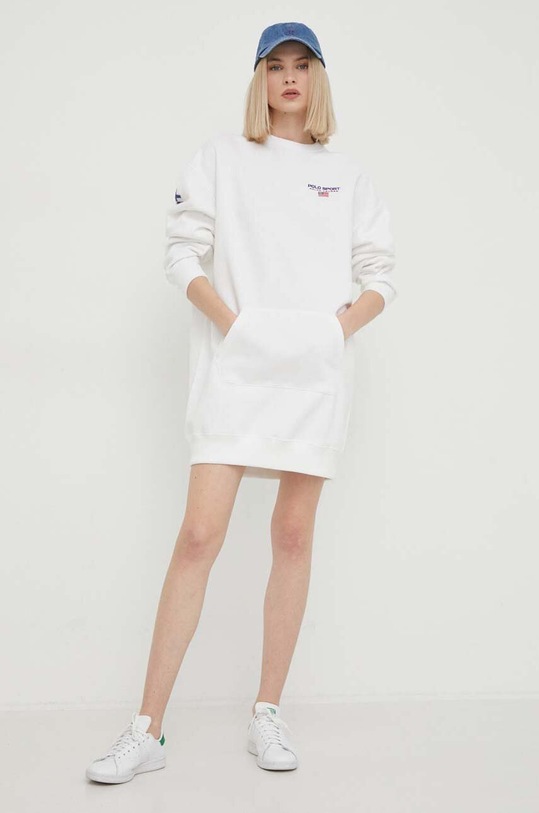 Šaty Polo Ralph Lauren 211936921 bílá SS24