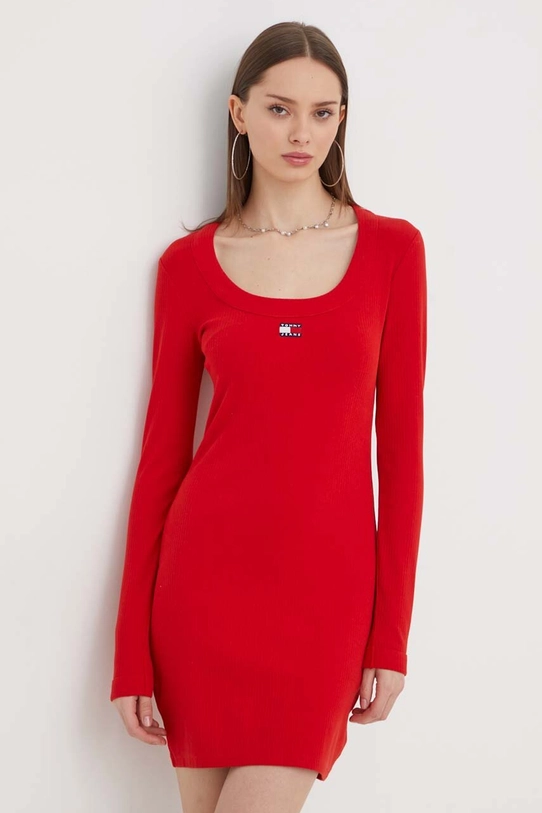 Tommy Jeans rochie mini rosu DW0DW17424