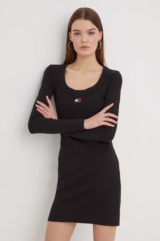 Tommy Jeans rochie DW0DW17424 negru SS24