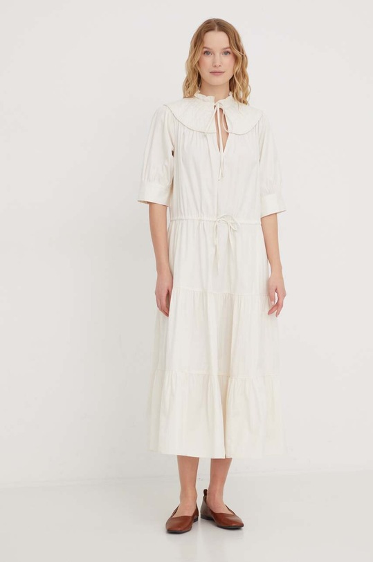 Polo Ralph Lauren vestito in cotone 211925104 beige SS24