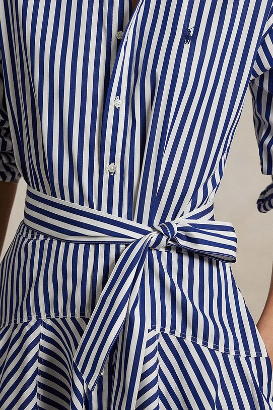 Бавовняна сукня Polo Ralph Lauren блакитний 211929600