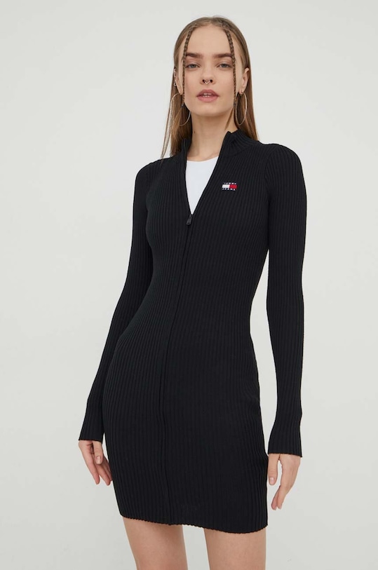 Tommy Jeans sukienka DW0DW17525 czarny SS24