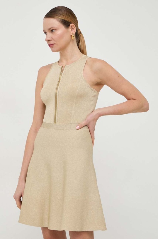 MICHAEL Michael Kors sukienka MR4826JAFB złoty SS24