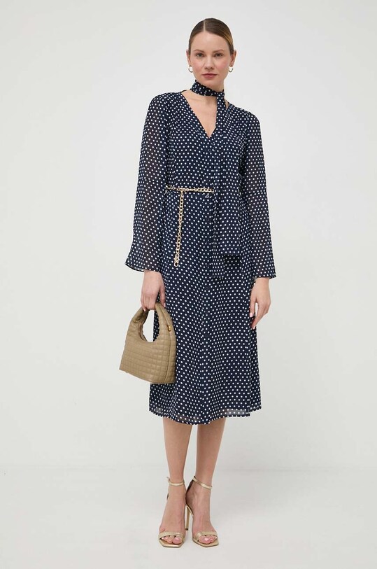 Šaty MICHAEL Michael Kors MR4825DBT9 tmavomodrá SS24