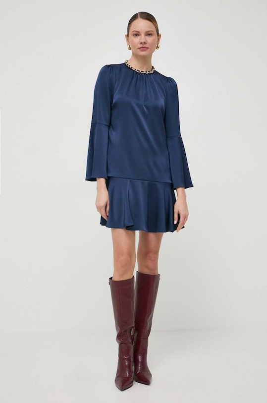 MICHAEL Michael Kors sukienka rozkloszowany granatowy MR480K599G