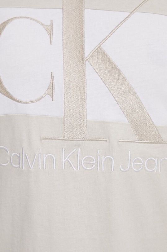 Calvin Klein Jeans sukienka bawełniana J20J218862 beżowy